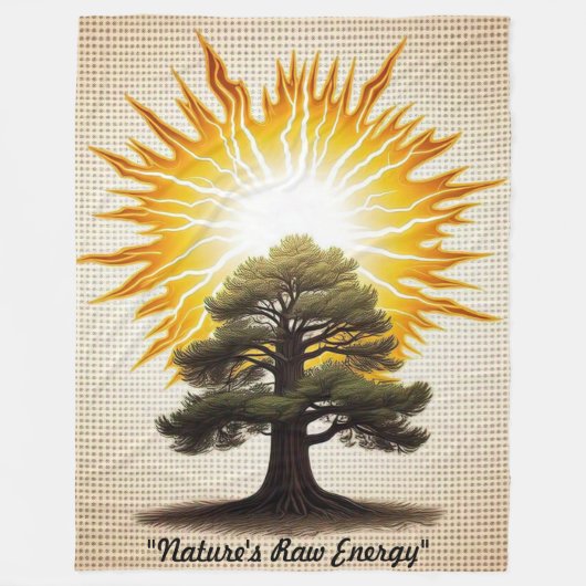 "Nature's Wrath" Fleece Deken (Voorkant)