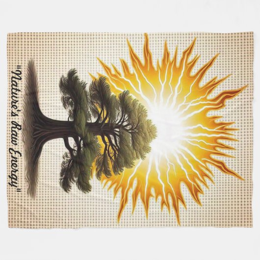 "Nature's Wrath" Fleece Deken (Voorkant (Horizontaal))