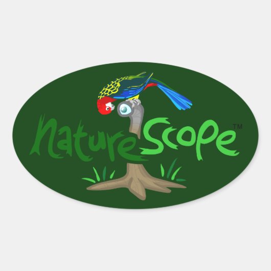 Naturescope Rosella Mascot 'Chip' Logo Sticker (GR (Voorkant)
