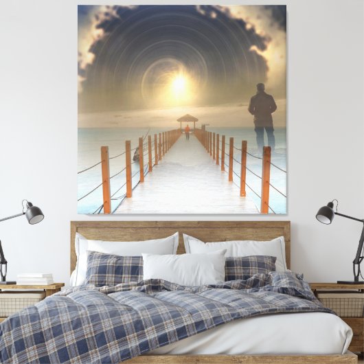 Naturestorm Canvas Print (Insitu (Slaapkamer))