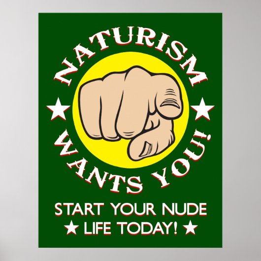 naturisme Aanwerving Poster (Voorkant)