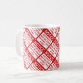 Naturist Beach Sign Print Koffiemok (Voorkant links)