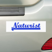 Naturist bumpersticker (Op auto)