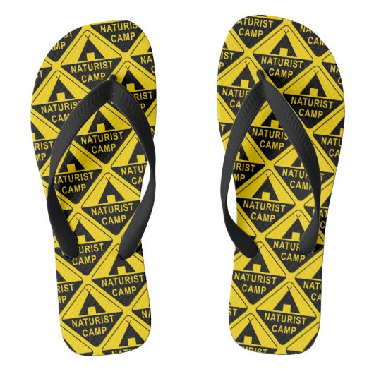Naturist Camp Print Teenslippers (Voetbed)