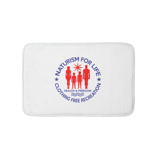 Naturist - Naturisme voor het leven Badmat (Voorkant)