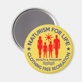 Naturist - Naturisme voor het leven Magneet (Voorkant / Achterkant)