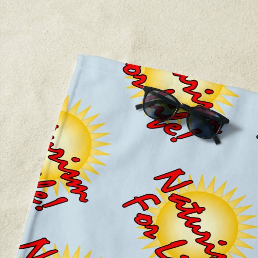 Naturist - Naturisme voor het leven! Strandlaken (In situ)