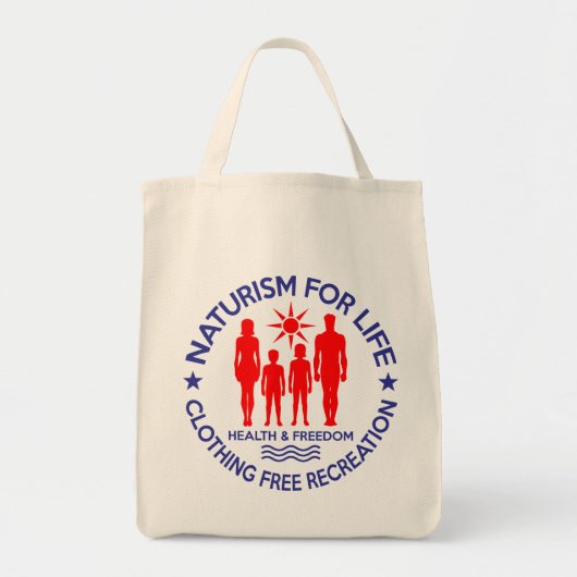 Naturist - Naturisme voor het leven Tote Bag (Voorkant)