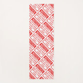 Naturist - Naturisten waarschuwen afdrukken. Yogamat (Voorkant)