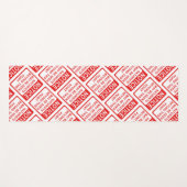 Naturist - Naturisten waarschuwen afdrukken. Yogamat (Voorkant (horizontaal))