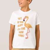 Naturist/Nudist, Buff Flamingo T-shirt (Voorkant)