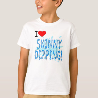 Naturist/Nudist, ik hou van Skinny Dipping T-shirt