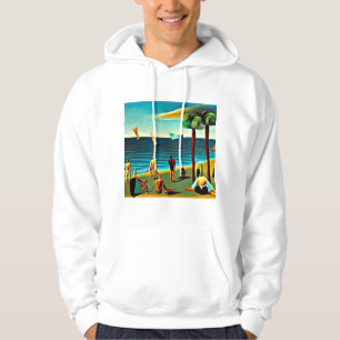 Naturisten op het strand hoodie