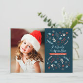 Natürliche Noel Weihnachtsklappgruß Feestdagenkaart (Staand voorkant)