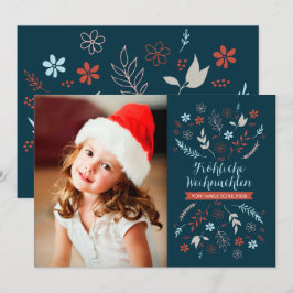 Natürliche Noel Weihnachtsklappgruß Feestdagenkaart