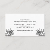 Naturopathic Doctor Mortar en Pestle Visitekaartje (Achterkant)