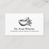 Naturopathic Doctor Mortar en Pestle Visitekaartje (Voorkant)