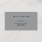 Naturopathic Doctor Mortar Pestle Black Visitekaartje (Achterkant)