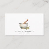 Naturopathic Doctor Mortar Pestle Visitekaartje (Voorkant)