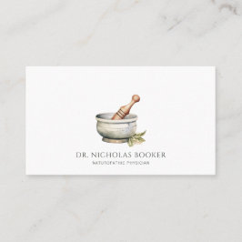 Naturopathic Doctor Mortar Pestle Visitekaartje
