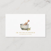 Naturopathic Doctor Mortar Pestle Visitekaartje (Voorkant)