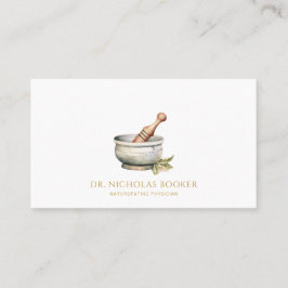 Naturopathic Doctor Mortar Pestle Visitekaartje