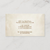 Naturopathic Medicine Illustration Visitekaartje (Achterkant)