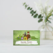 Naturopathic Medicine Illustration Visitekaartje (Staand voorkant)