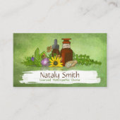 Naturopathic Medicine Illustration Visitekaartje (Voorkant)