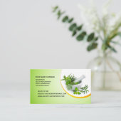 Naturopathie, Holistische genezing, Aromatherapie Afsprakenkaartje (Staand voorkant)