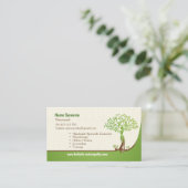 Naturopathie, Holistische genezing, Aromatherapie Afsprakenkaartje (Staand voorkant)