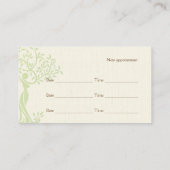 Naturopathie, Holistische genezing, Aromatherapie Afsprakenkaartje (Achterkant)