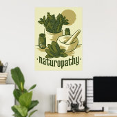 Naturopathie Lifestyle Poster (Thuiskantoor)