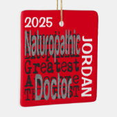 Naturopathische Doctor Extraordinaire CUSTOM Keramisch Ornament (Rechts)
