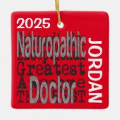 Naturopathische Doctor Extraordinaire CUSTOM Keramisch Ornament (Voorkant)