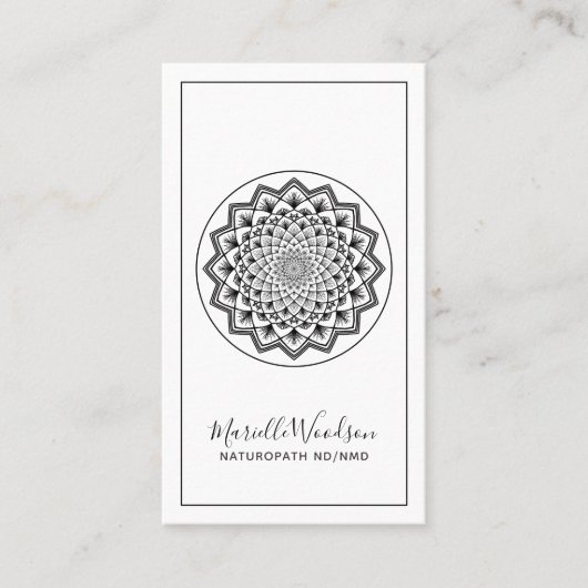 Naturopathische Doctor Mandala Visitekaartje (Voorkant)