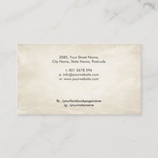 Naturopathische geneeskunde illustratie visitekaartje (Achterkant)