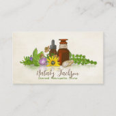 Naturopathische geneeskunde illustratie visitekaartje (Voorkant)