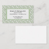 Naturopathische Natuur van de arts geïnspireerd Visitekaartje (Voorkant / Achterkant)