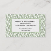 Naturopathische Natuur van de arts geïnspireerd Visitekaartje (Voorkant)