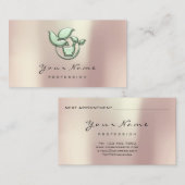 Naturotherapie Healthy Diet Ayurveda Herbal Green Afsprakenkaartje (Voorkant / Achterkant)