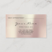 Naturotherapie Healthy Diet Ayurveda Herbal Green Afsprakenkaartje (Achterkant)