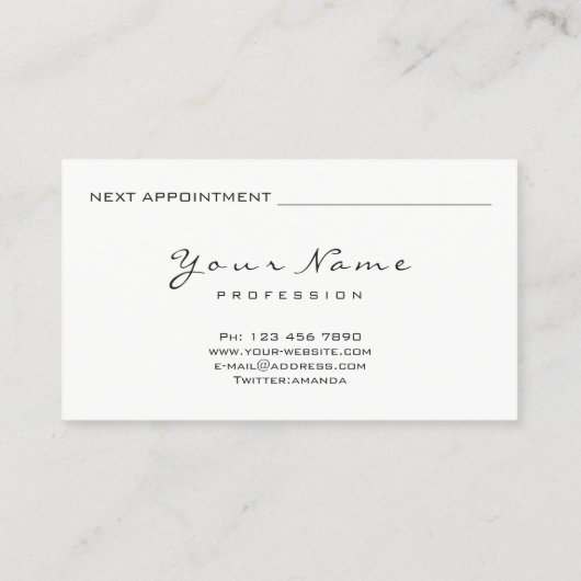 Naturotherapie Healthy Diet Ayuveda Green Logo Afsprakenkaartje (Achterkant)