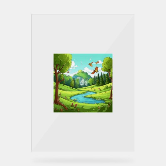 Natuur 15. acryl bord (Voorkant)