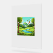 Natuur 15. acryl bord (Hoek)