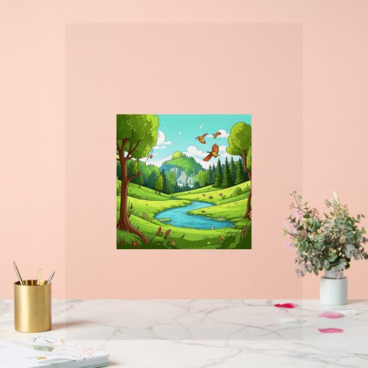 Natuur 15. acryl bord (Huwelijk)