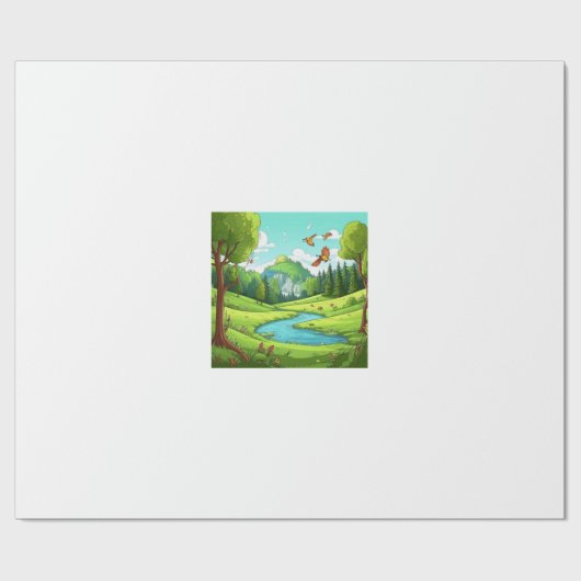 Natuur 15. cadeaupapier (Vlak)