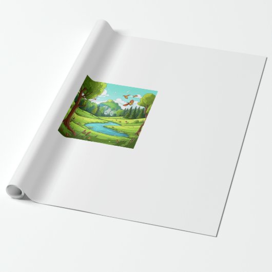 Natuur 15. cadeaupapier (Uitgerold)