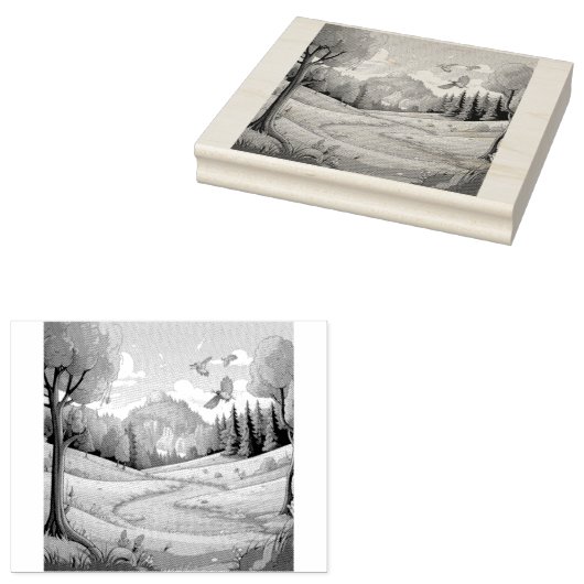 Natuur 15. rubberstempel (Gestempeld)