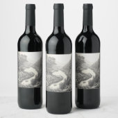 Natuur 16. wijn etiket (Flessen)